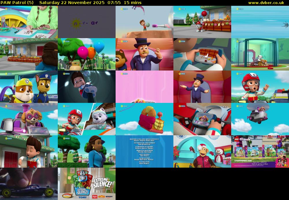 PAW Patrol (5) Saturday 22 November 2025 07:55 - 08:10