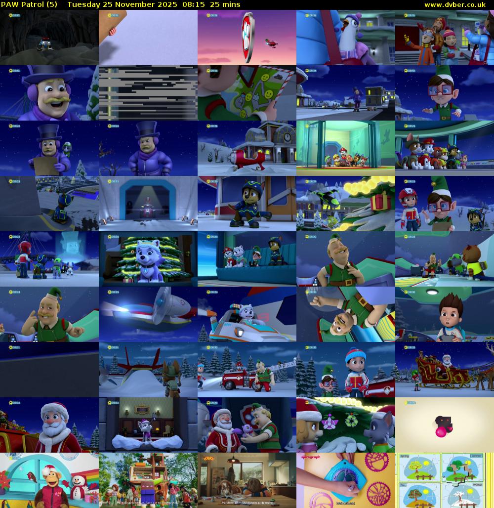 PAW Patrol (5) Tuesday 25 November 2025 08:15 - 08:40