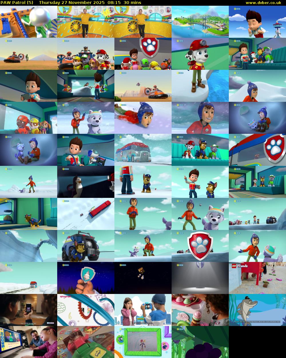 PAW Patrol (5) Thursday 27 November 2025 08:15 - 08:45