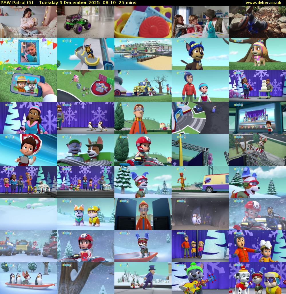 PAW Patrol (5) Tuesday 9 December 2025 08:10 - 08:35