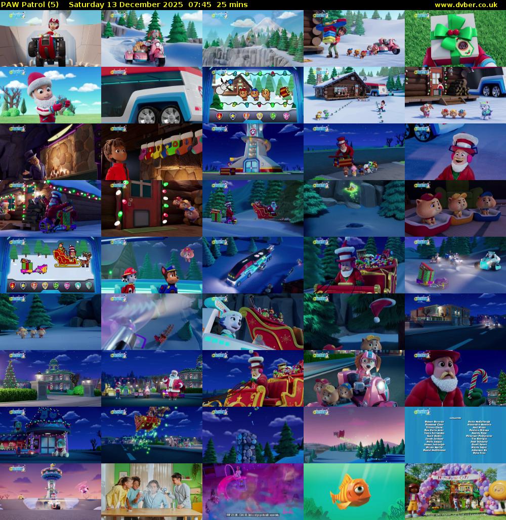 PAW Patrol (5) Saturday 13 December 2025 07:45 - 08:10