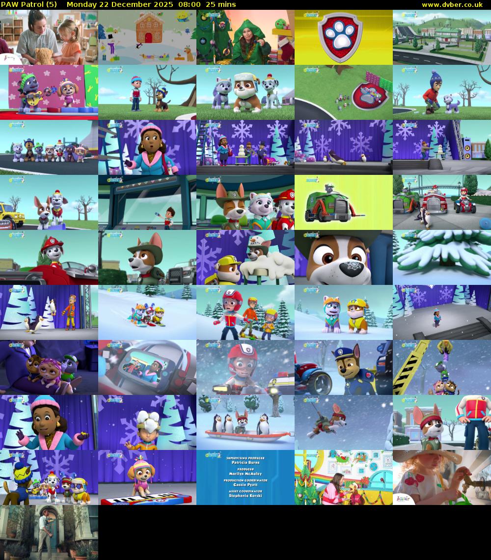 PAW Patrol (5) Monday 22 December 2025 08:00 - 08:25