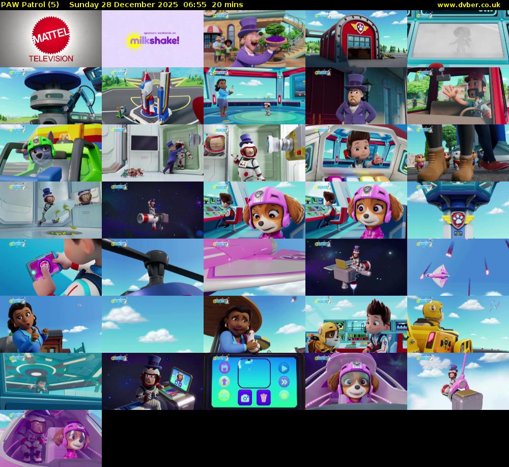 PAW Patrol (5) Sunday 28 December 2025 06:55 - 07:15