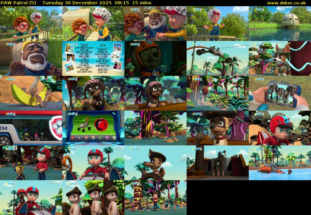 PAW Patrol (5) Tuesday 30 December 2025 08:15 - 08:30