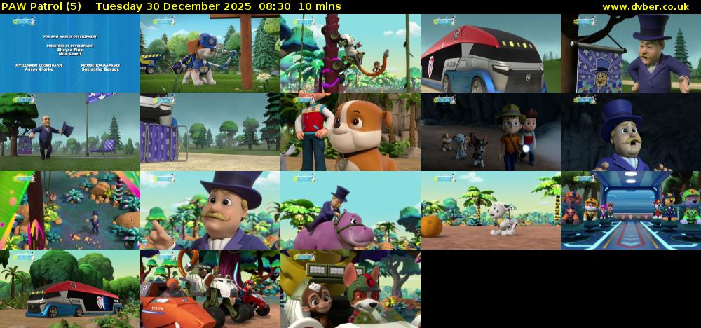PAW Patrol (5) Tuesday 30 December 2025 08:30 - 08:40