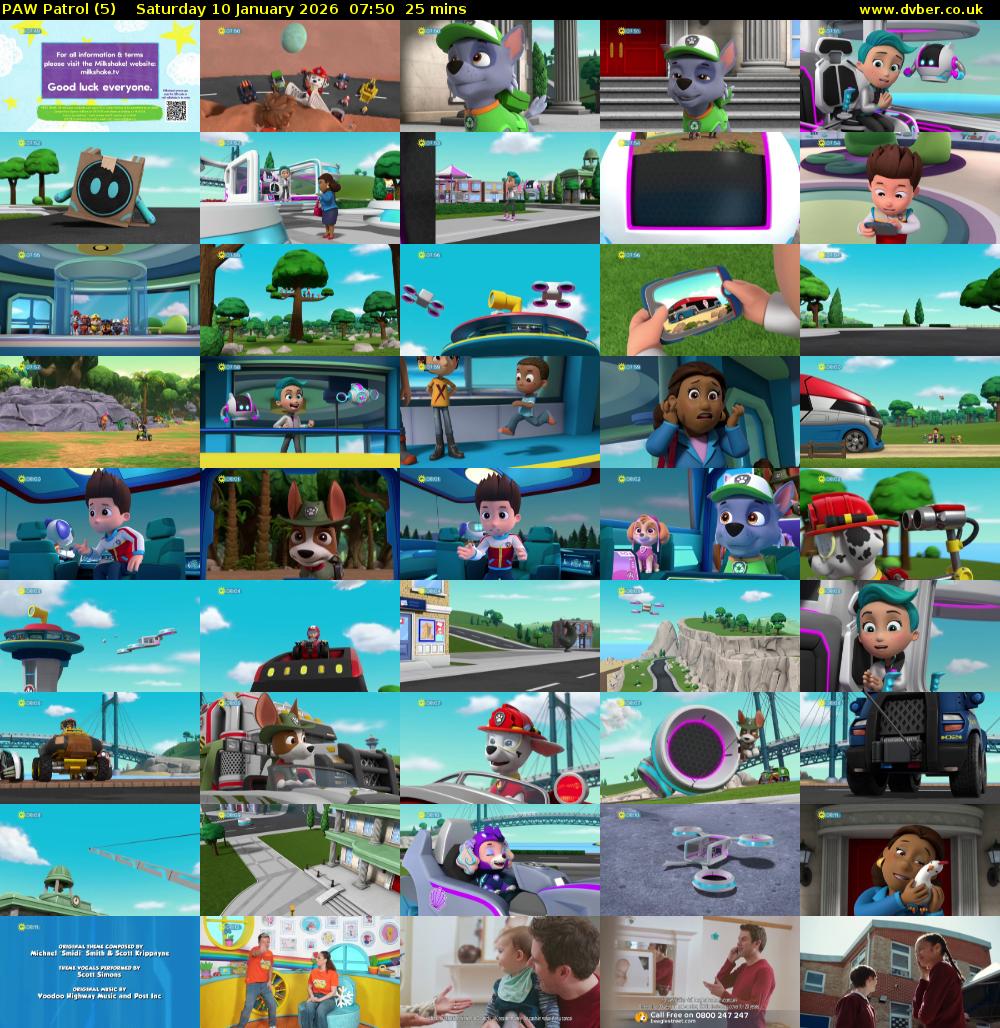 PAW Patrol (5) Saturday 10 January 2026 07:50 - 08:15