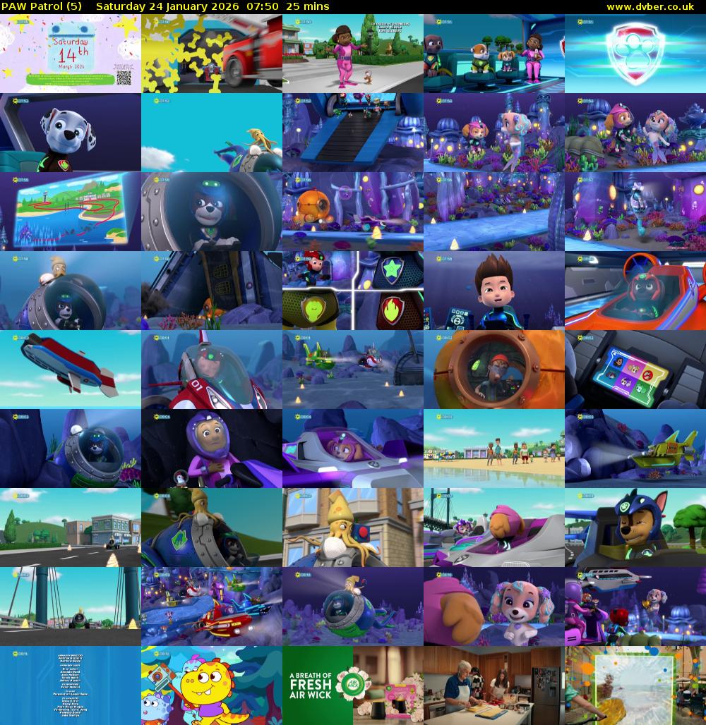 PAW Patrol (5) Saturday 24 January 2026 07:50 - 08:15