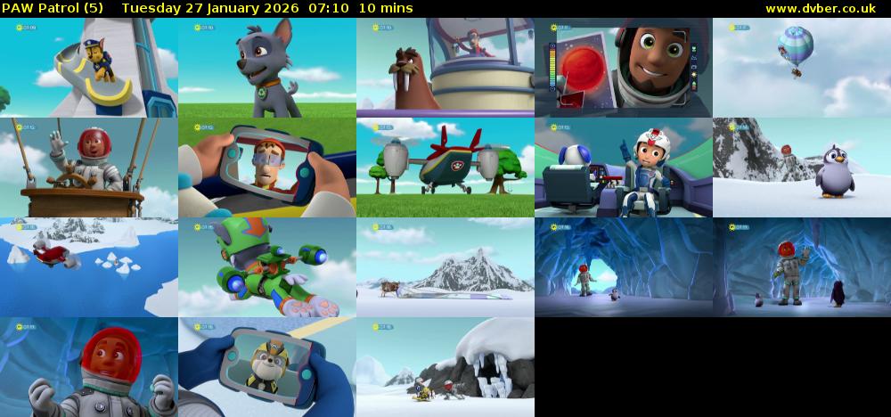 PAW Patrol (5) Tuesday 27 January 2026 07:10 - 07:20