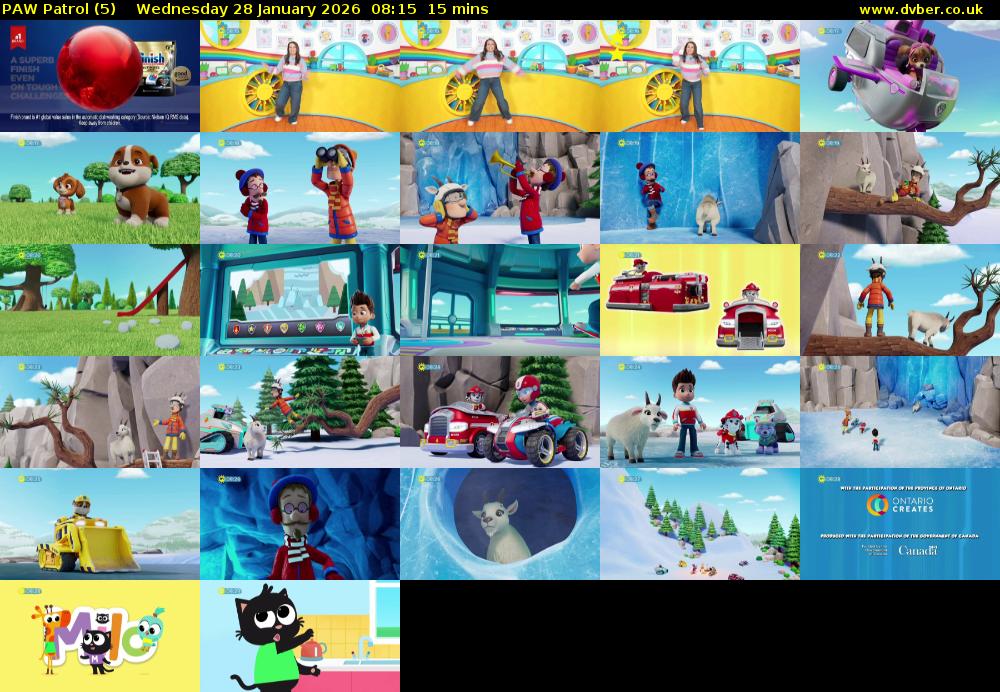 PAW Patrol (5) Wednesday 28 January 2026 08:15 - 08:30