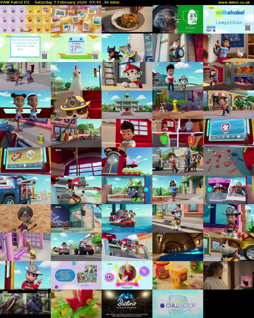 PAW Patrol (5) Saturday 7 February 2026 07:45 - 08:15
