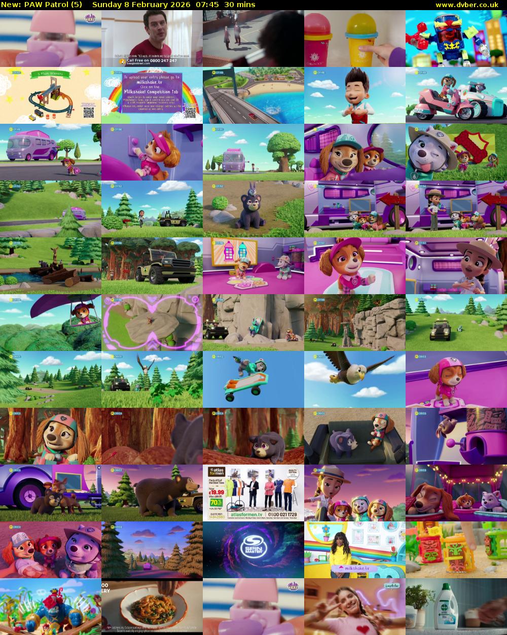 PAW Patrol (5) Sunday 8 February 2026 07:45 - 08:15
