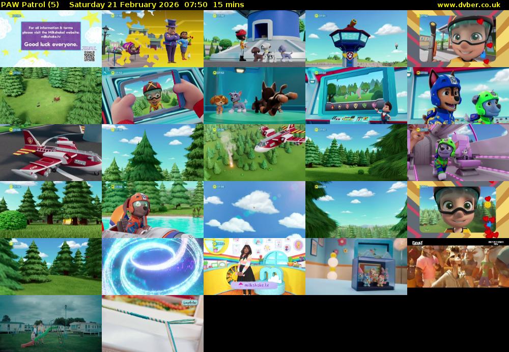 PAW Patrol (5) Saturday 21 February 2026 07:50 - 08:05