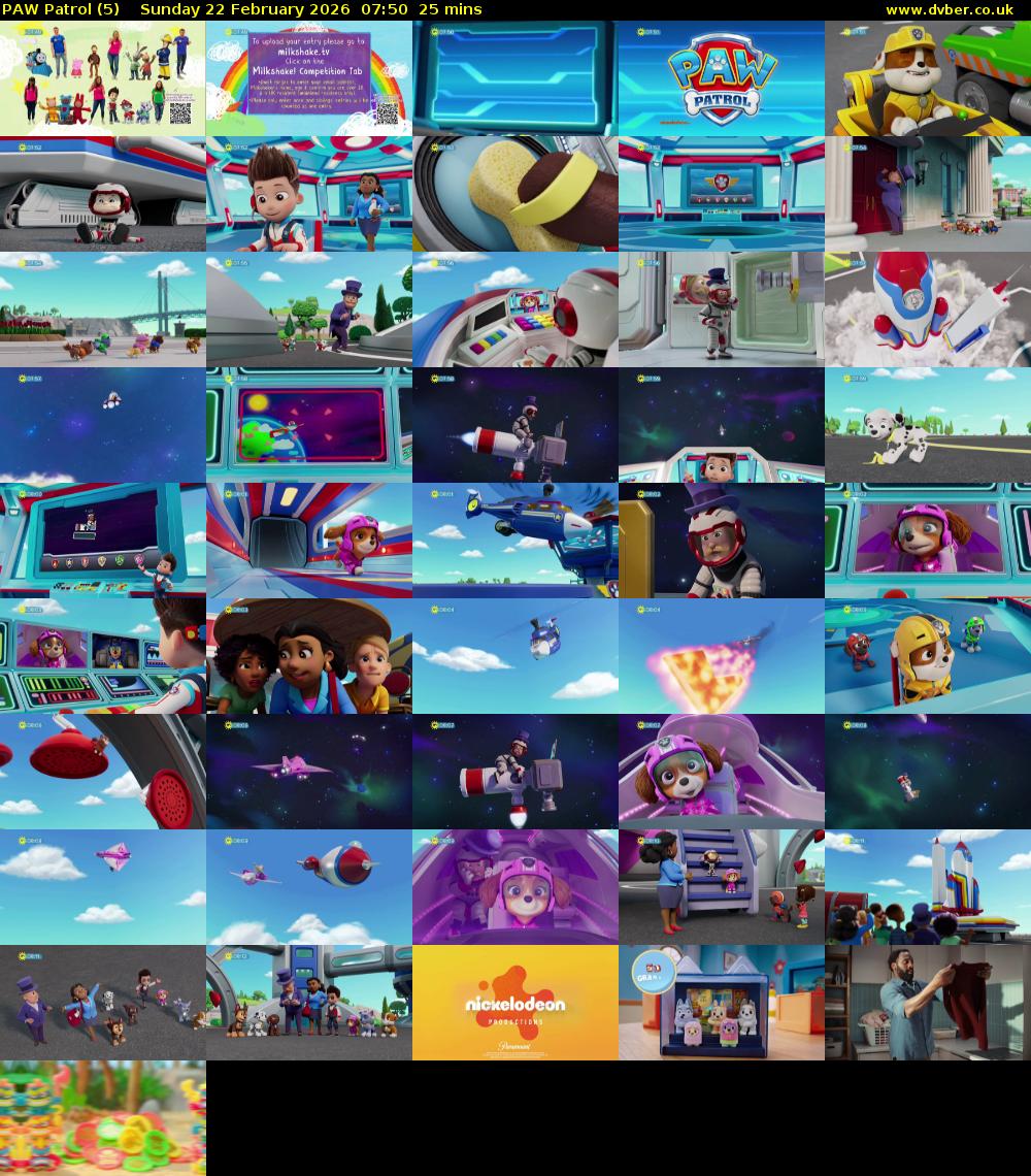 PAW Patrol (5) Sunday 22 February 2026 07:50 - 08:15