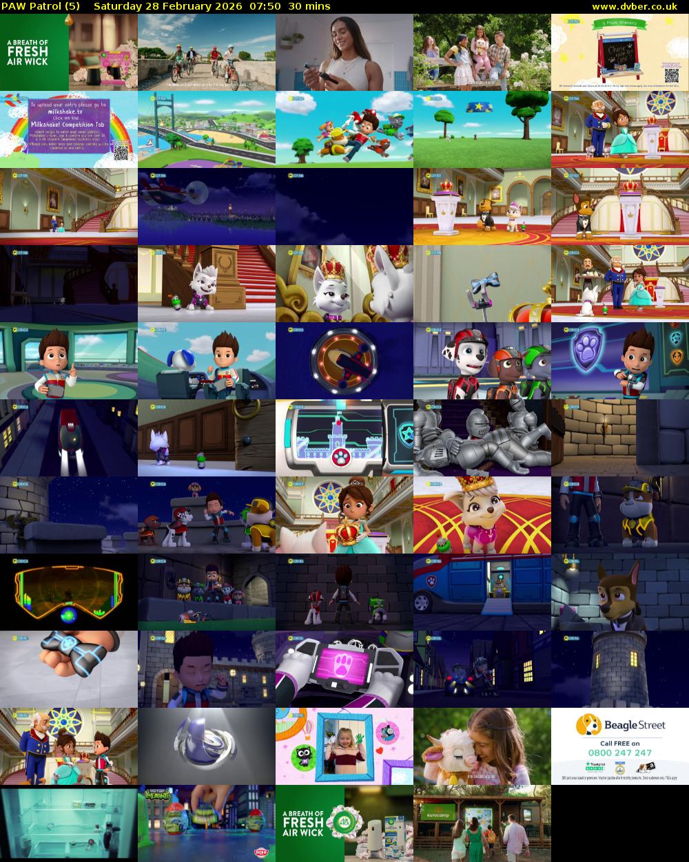 PAW Patrol (5) Saturday 28 February 2026 07:50 - 08:20