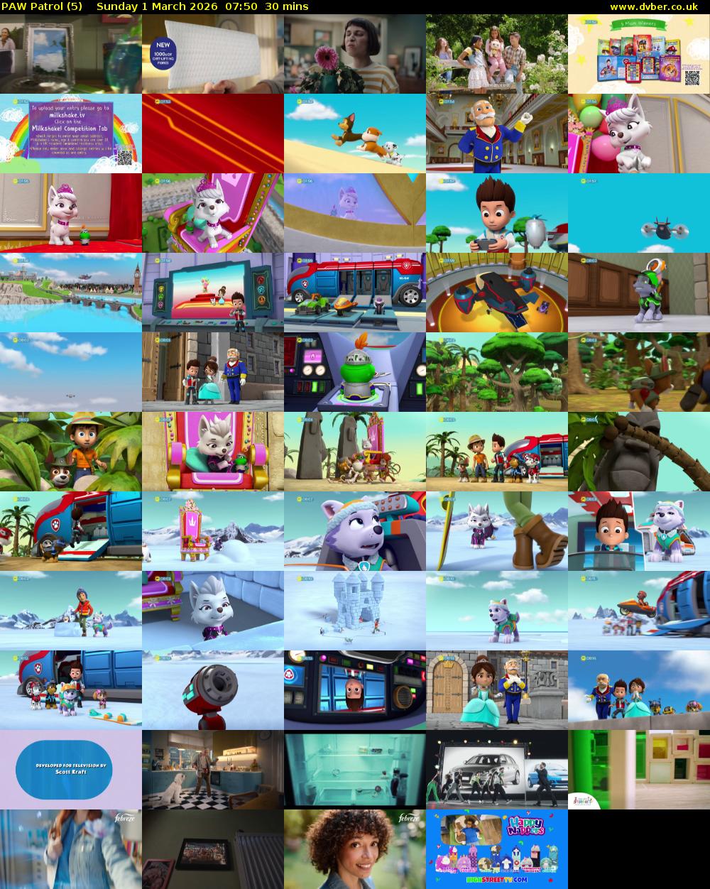 PAW Patrol (5) Sunday 1 March 2026 07:50 - 08:20