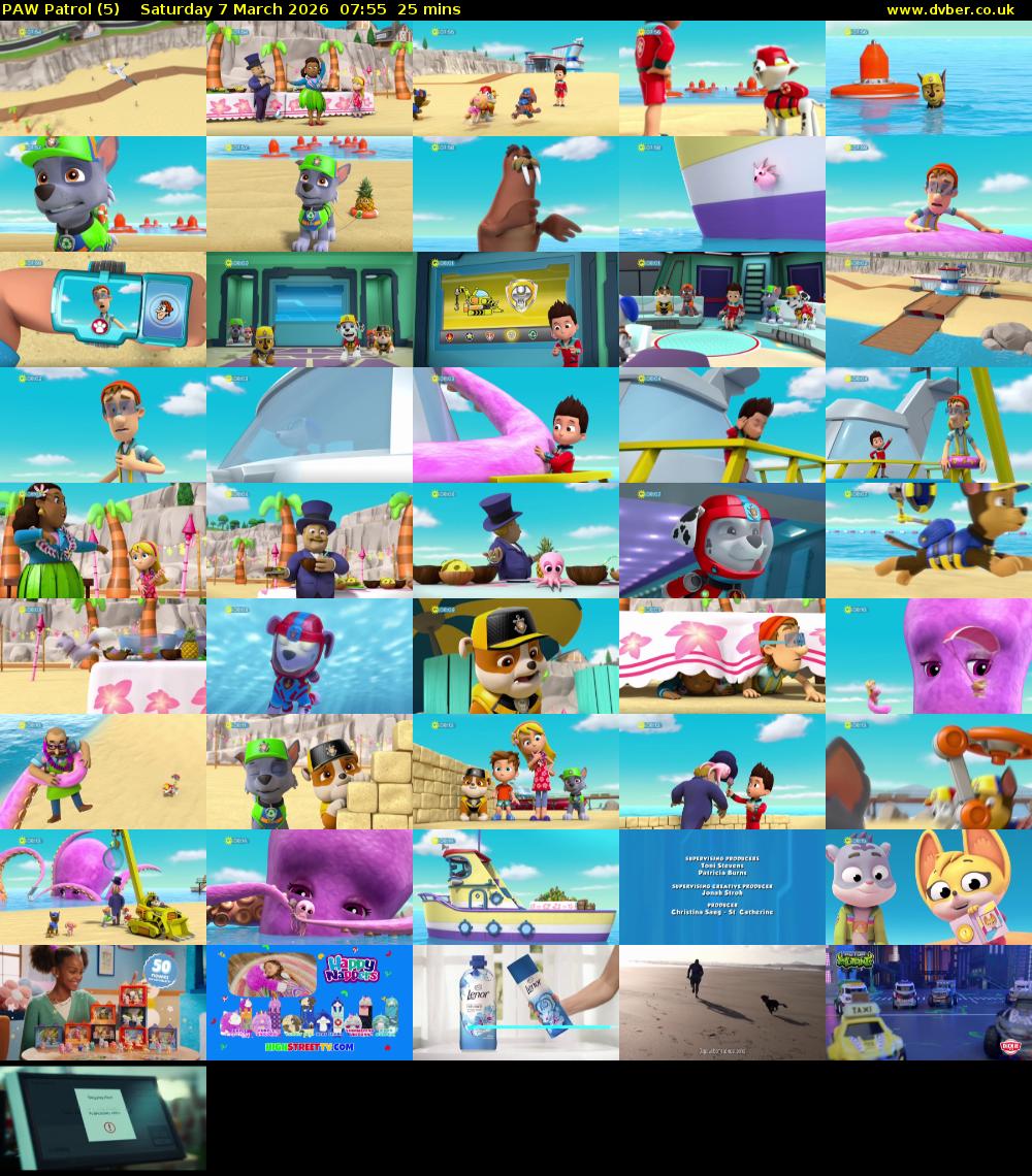 PAW Patrol (5) Saturday 7 March 2026 07:55 - 08:20