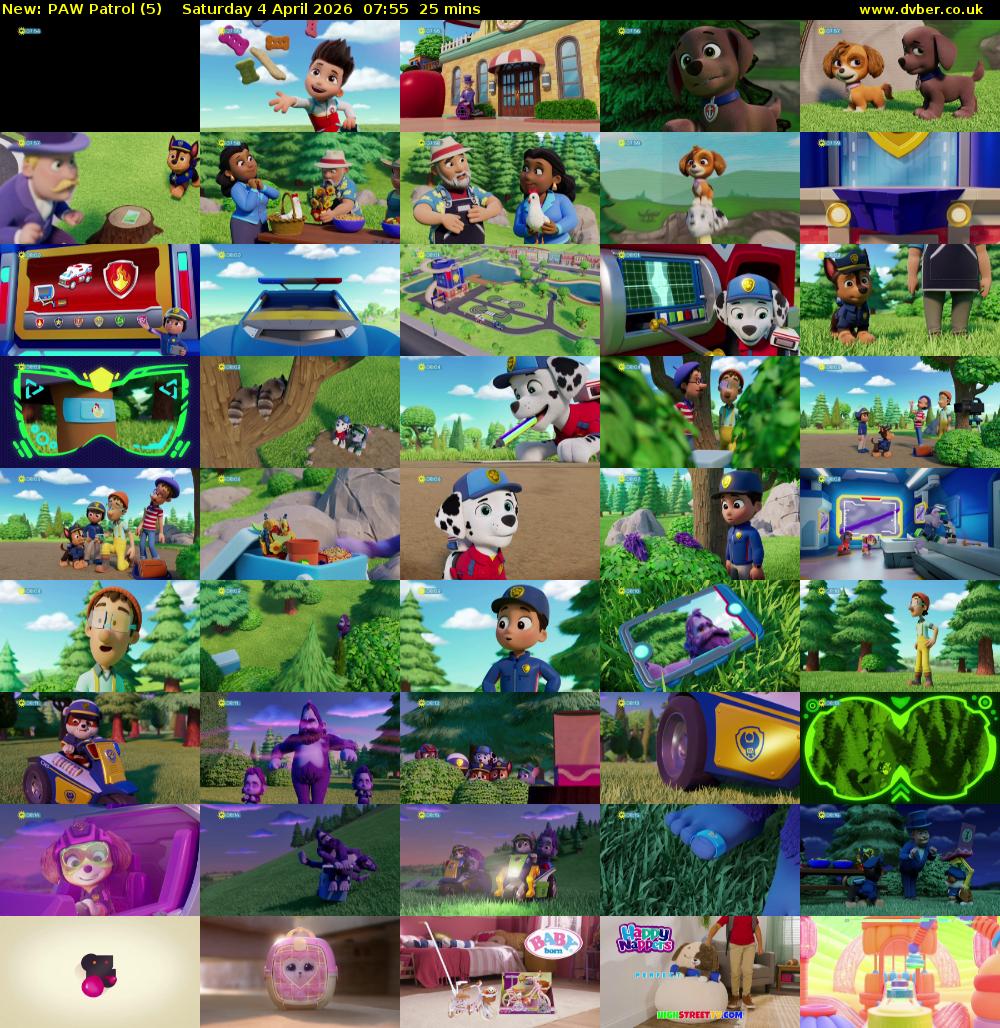 PAW Patrol (5) Saturday 4 April 2026 07:55 - 08:20