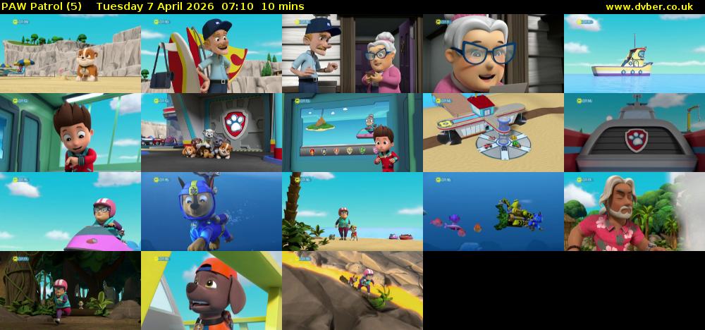 PAW Patrol (5) Tuesday 7 April 2026 07:10 - 07:20