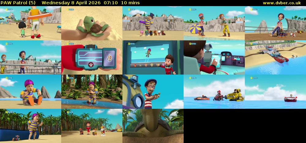 PAW Patrol (5) Wednesday 8 April 2026 07:10 - 07:20