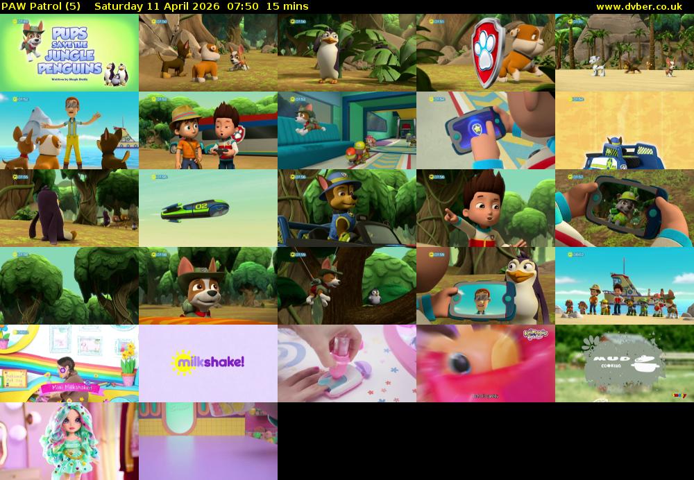 PAW Patrol (5) Saturday 11 April 2026 07:50 - 08:05