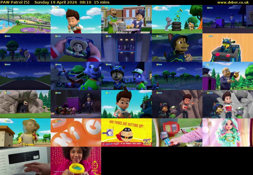 PAW Patrol (5) Sunday 19 April 2026 08:10 - 08:25