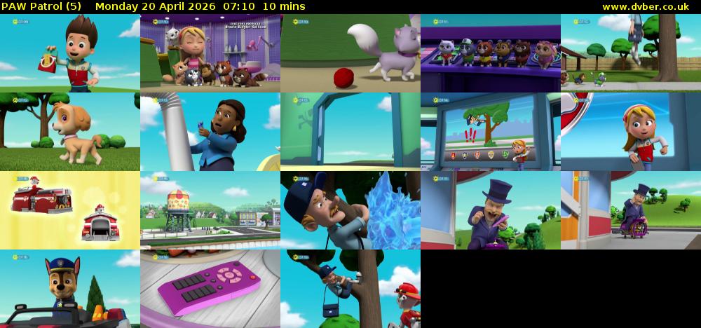 PAW Patrol (5) Monday 20 April 2026 07:10 - 07:20