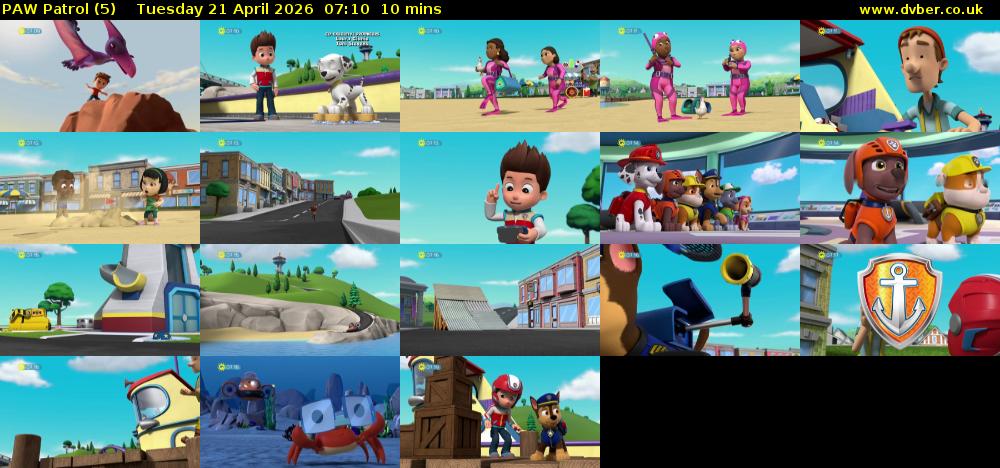PAW Patrol (5) Tuesday 21 April 2026 07:10 - 07:20