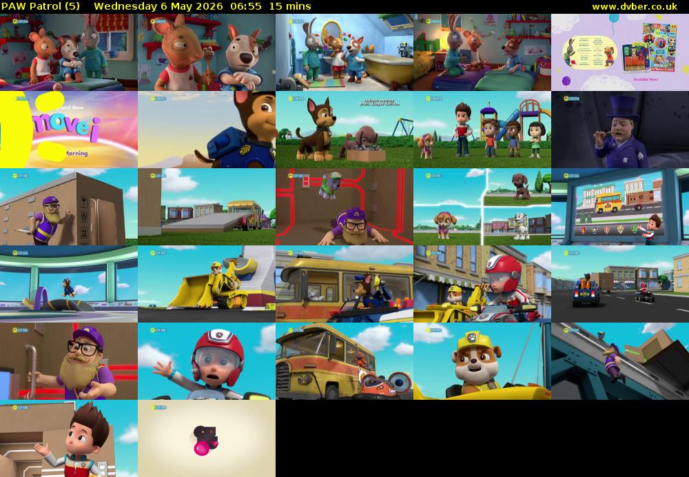 PAW Patrol (5) Wednesday 6 May 2026 06:55 - 07:10