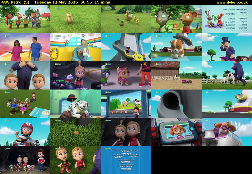 PAW Patrol (5) Tuesday 12 May 2026 06:55 - 07:10