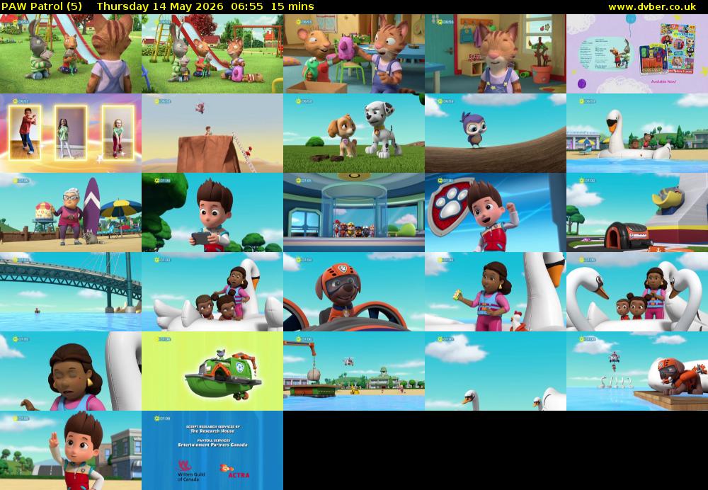 PAW Patrol (5) Thursday 14 May 2026 06:55 - 07:10