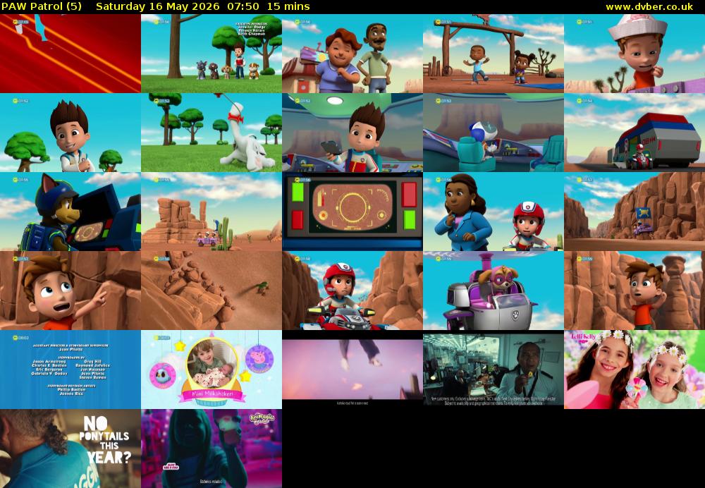 PAW Patrol (5) Saturday 16 May 2026 07:50 - 08:05