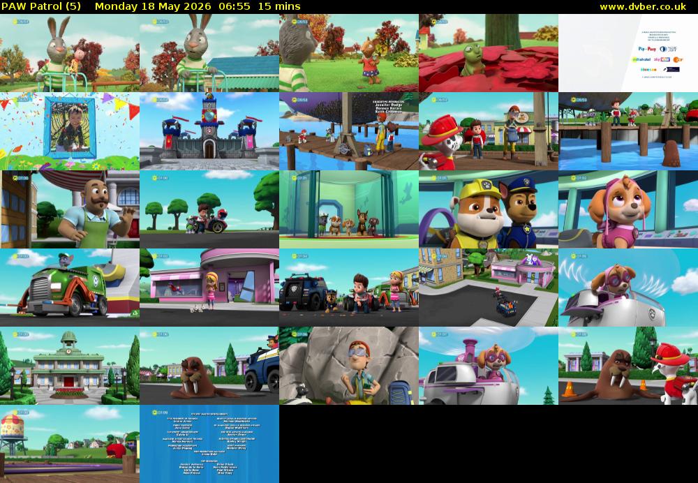 PAW Patrol (5) Monday 18 May 2026 06:55 - 07:10