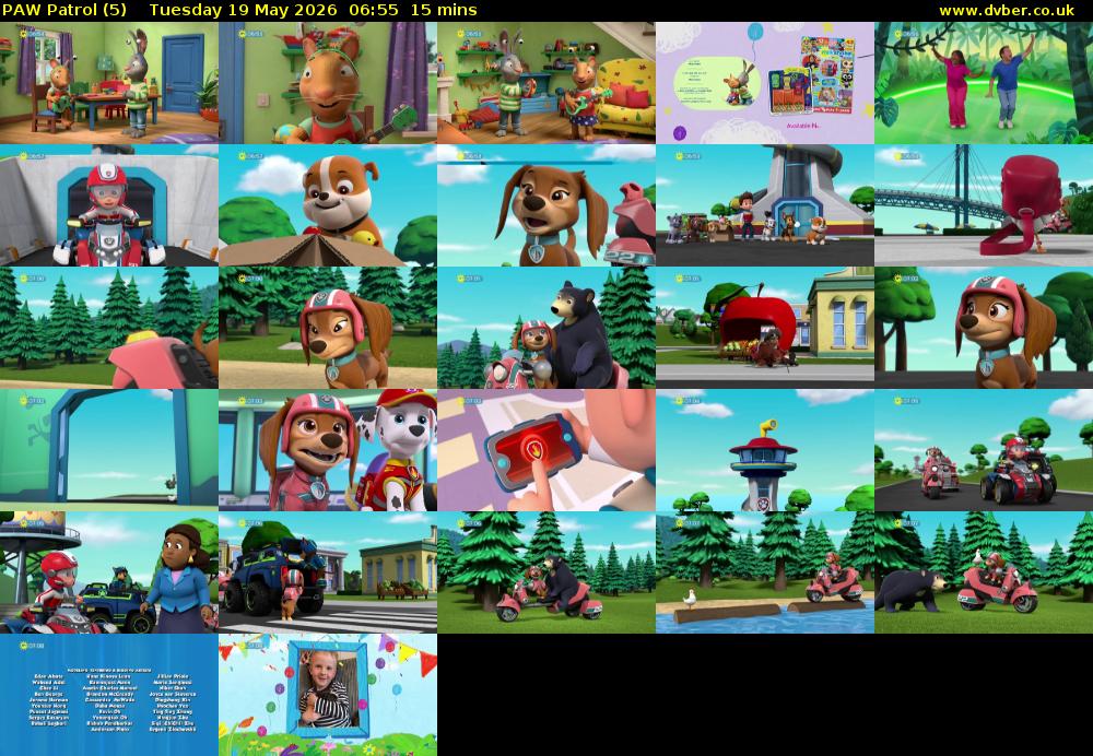 PAW Patrol (5) Tuesday 19 May 2026 06:55 - 07:10