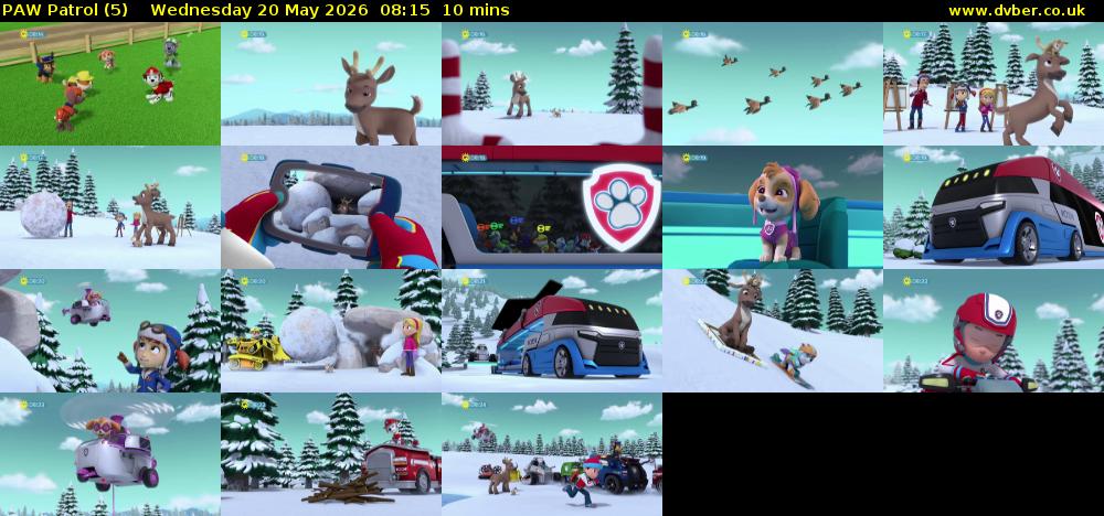 PAW Patrol (5) Wednesday 20 May 2026 08:15 - 08:25