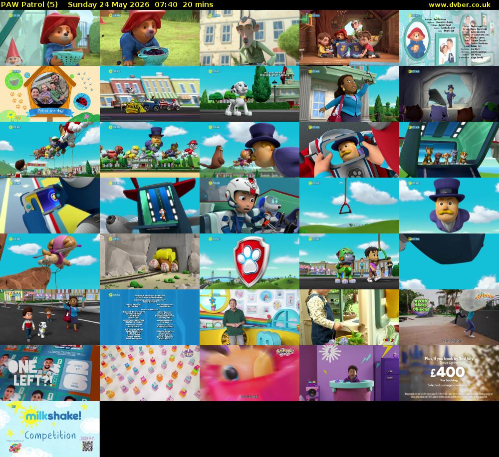 PAW Patrol (5) Sunday 24 May 2026 07:40 - 08:00