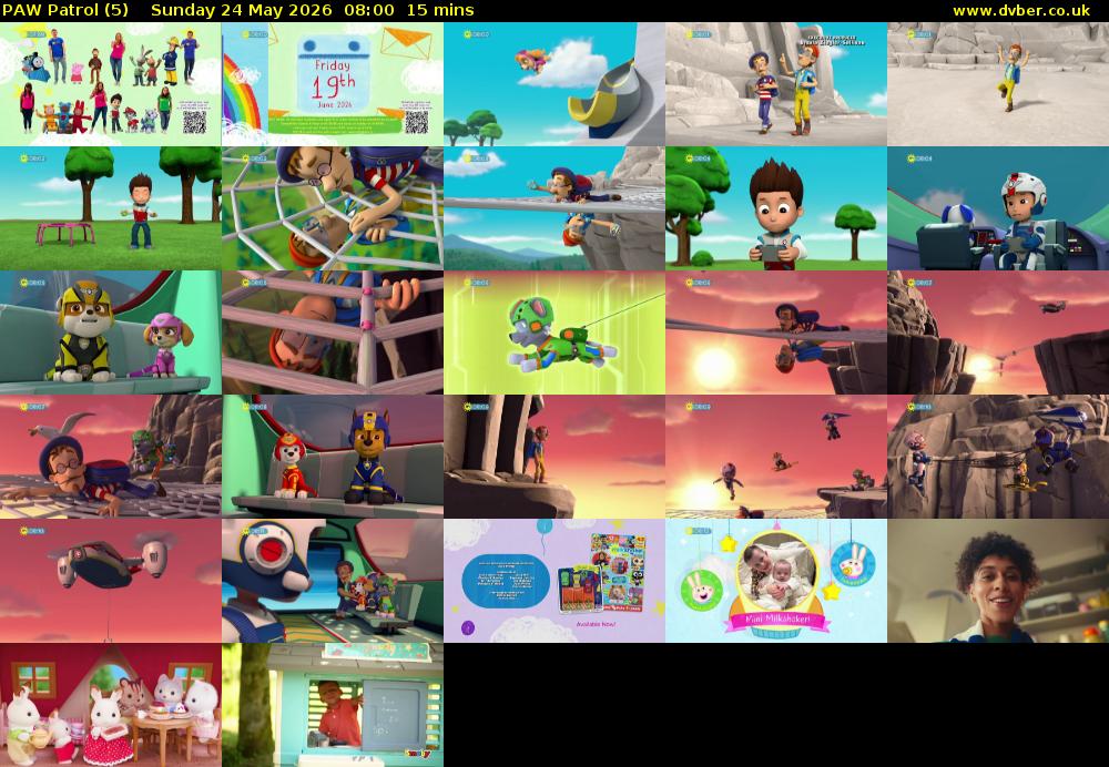 PAW Patrol (5) Sunday 24 May 2026 08:00 - 08:15