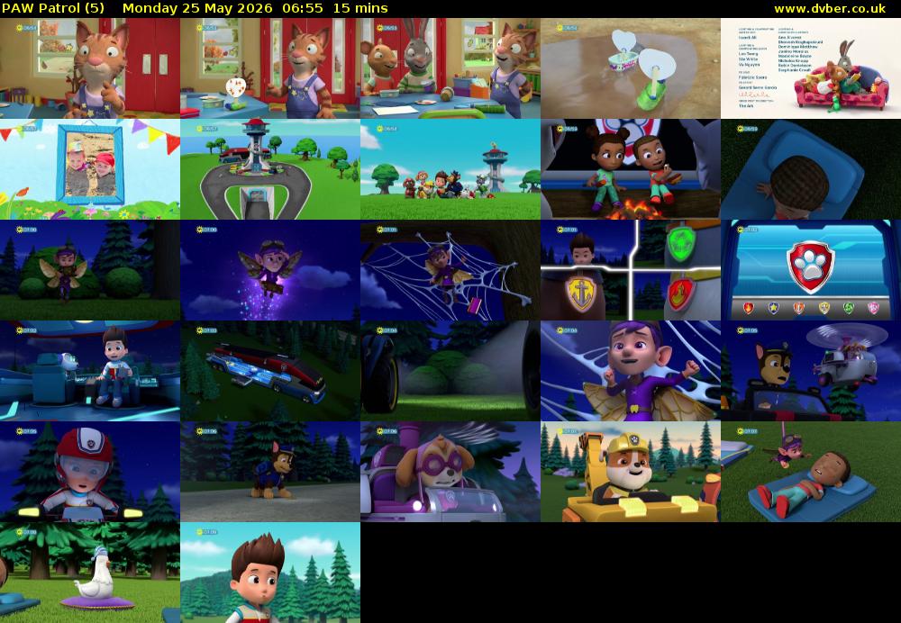 PAW Patrol (5) Monday 25 May 2026 06:55 - 07:10