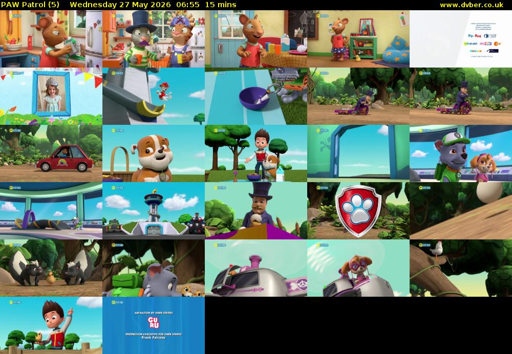 PAW Patrol (5) Wednesday 27 May 2026 06:55 - 07:10