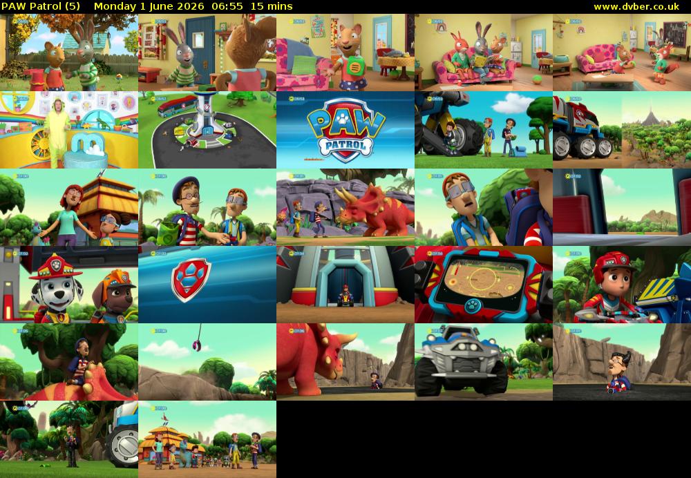 PAW Patrol (5) Monday 1 June 2026 06:55 - 07:10