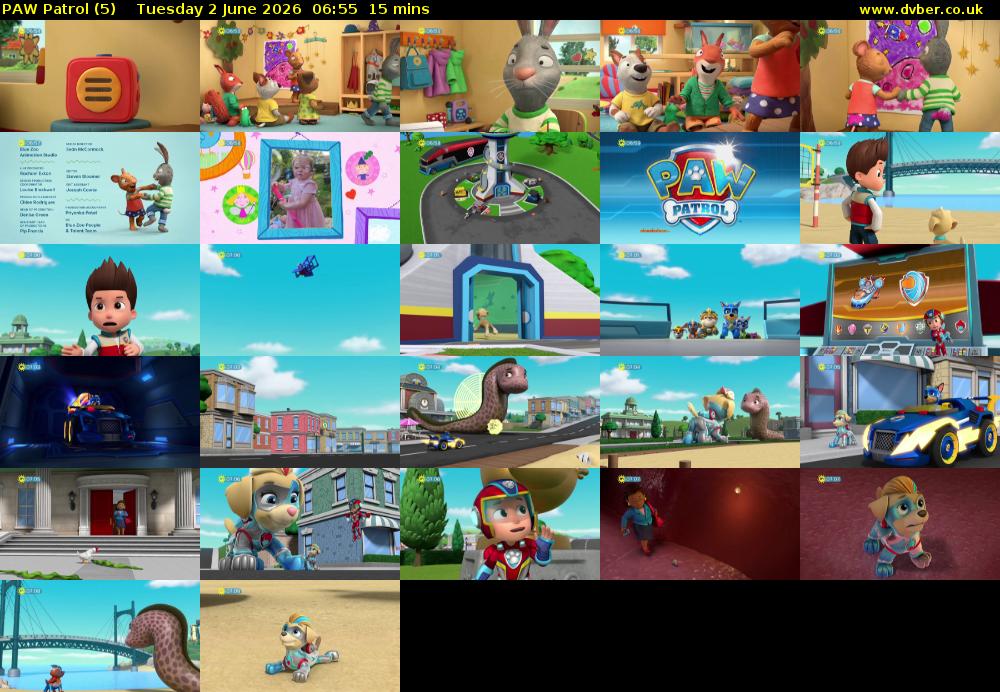 PAW Patrol (5) Tuesday 2 June 2026 06:55 - 07:10