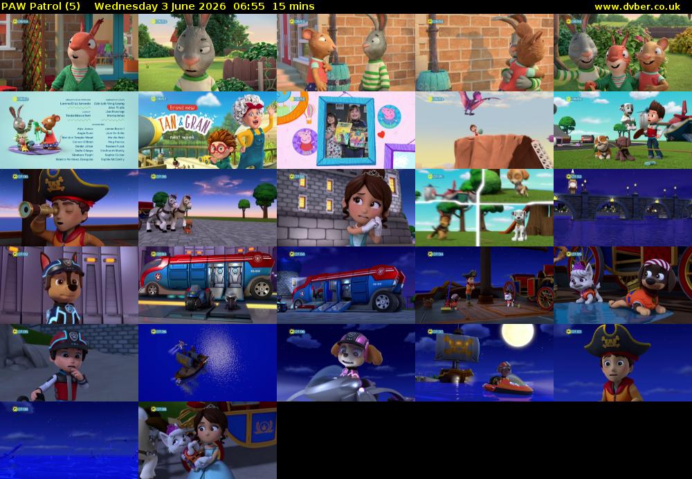 PAW Patrol (5) Wednesday 3 June 2026 06:55 - 07:10