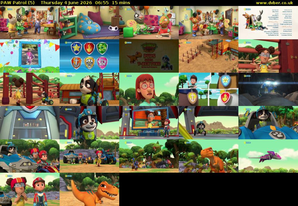 PAW Patrol (5) Thursday 4 June 2026 06:55 - 07:10