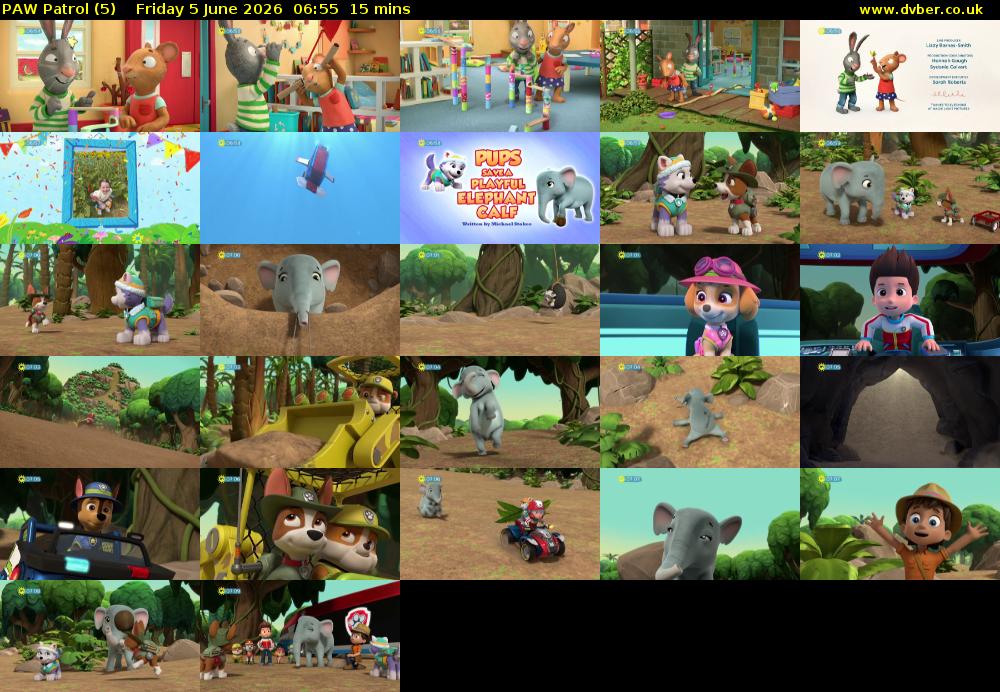 PAW Patrol (5) Friday 5 June 2026 06:55 - 07:10