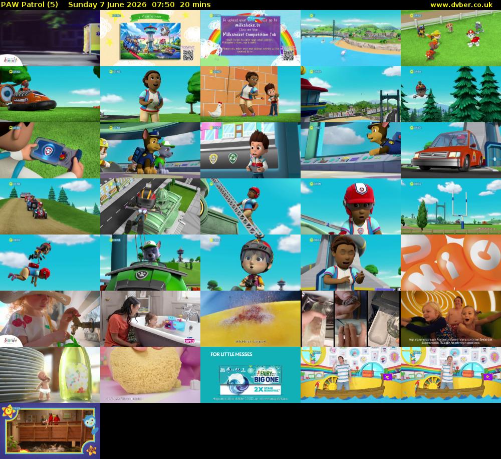 PAW Patrol (5) Sunday 7 June 2026 07:50 - 08:10