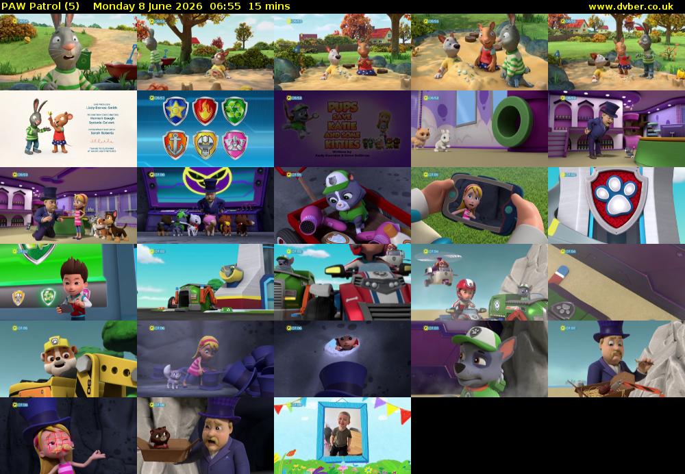 PAW Patrol (5) Monday 8 June 2026 06:55 - 07:10