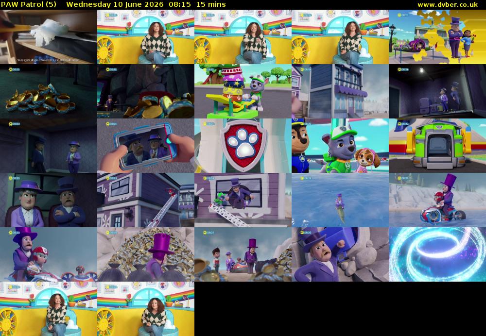 PAW Patrol (5) Wednesday 10 June 2026 08:15 - 08:30