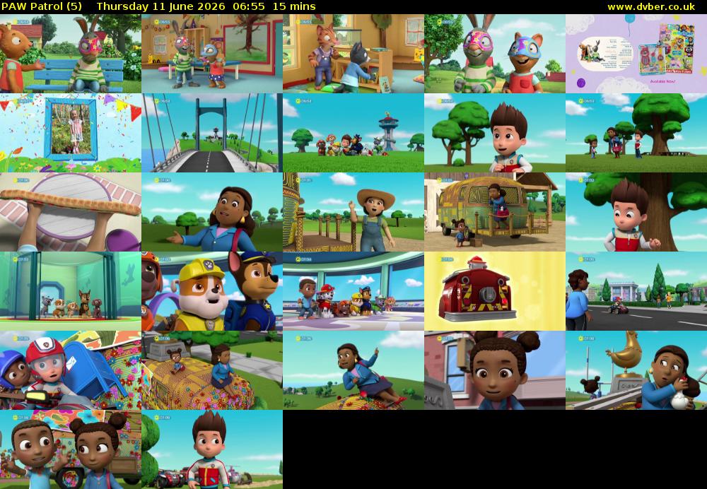 PAW Patrol (5) Thursday 11 June 2026 06:55 - 07:10