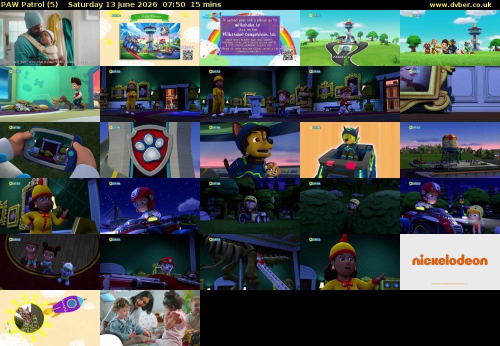 PAW Patrol (5) Saturday 13 June 2026 07:50 - 08:05