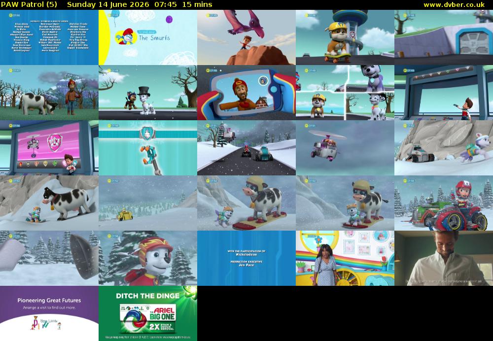 PAW Patrol (5) Sunday 14 June 2026 07:45 - 08:00