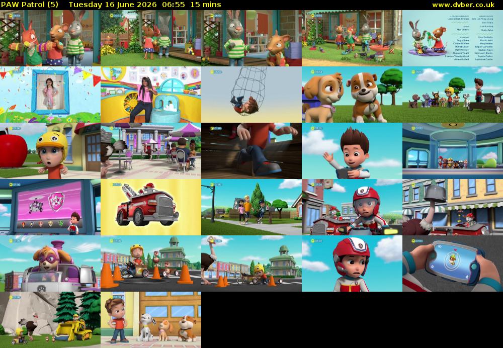 PAW Patrol (5) Tuesday 16 June 2026 06:55 - 07:10